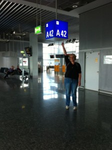 Gateway A42, der äußerste Zipfel dieses Terminals am Flughafen Frankfurt/Main 