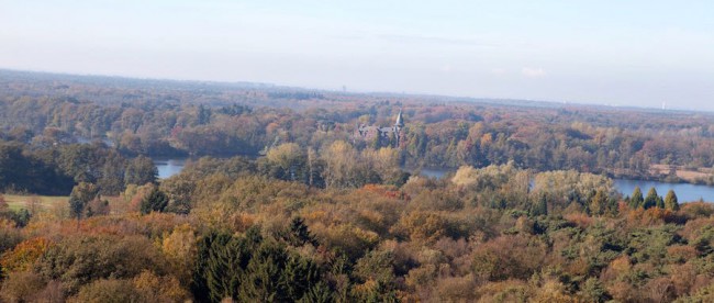 Blick vom Feuerwachturm in Hinbeck Richtung Venlo