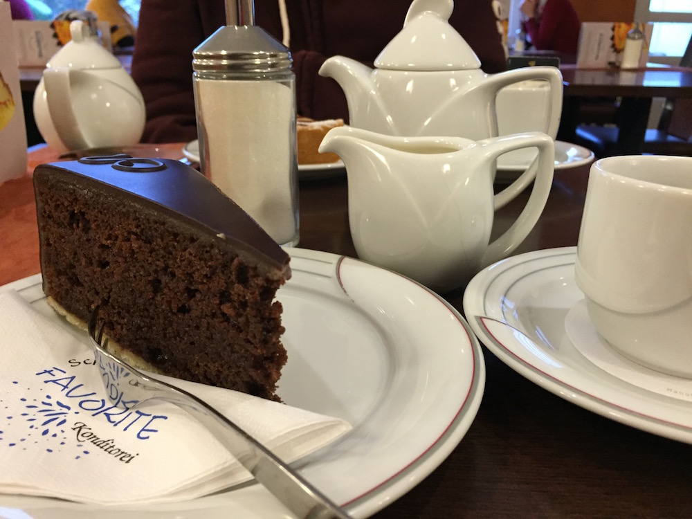 Ein Stück Sachertorte