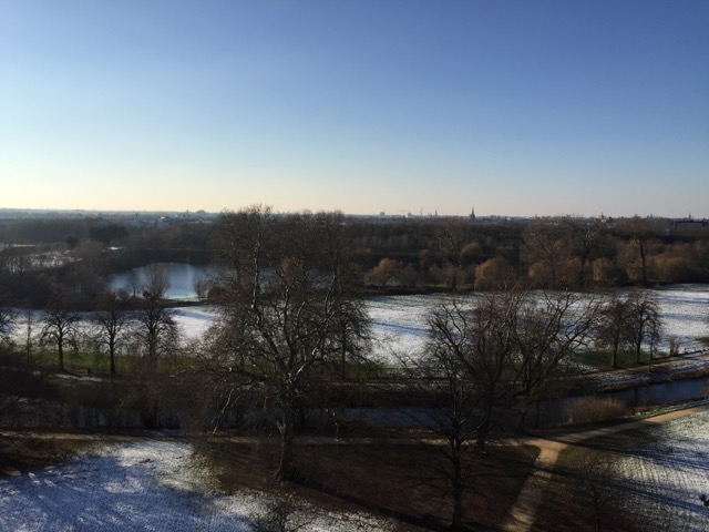 Vom Turm der Burg genießt man einen tollen Blick über den Niederrhein