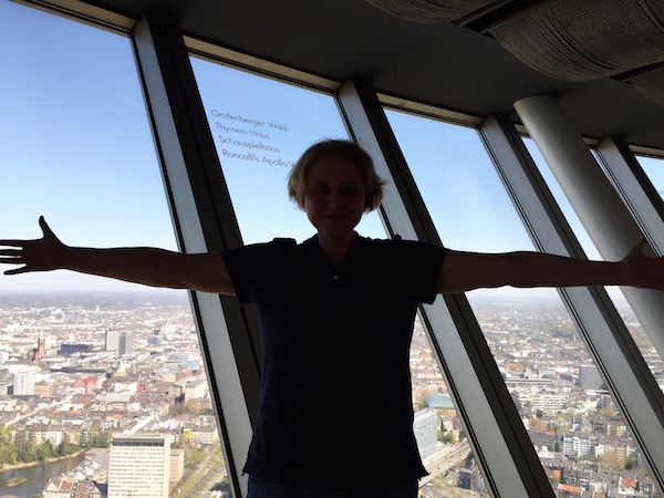 Heike auf dem Rheinturm