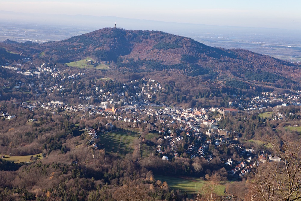 Blick ins Tal von Baden-Baden
