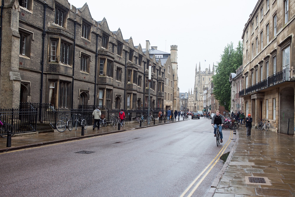 Cambridge im Regen