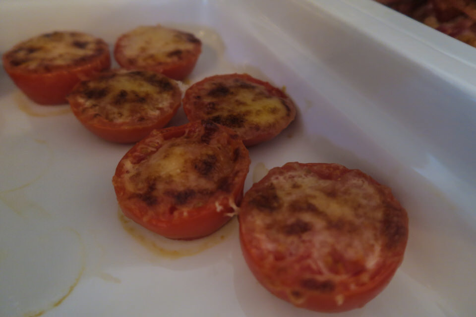 Überbackene Tomaten zum Frühstück