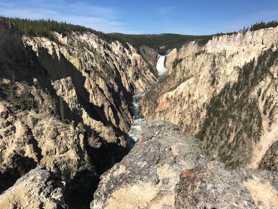 Die Wasserfälle am Grand Canyon of the Yellowstone 