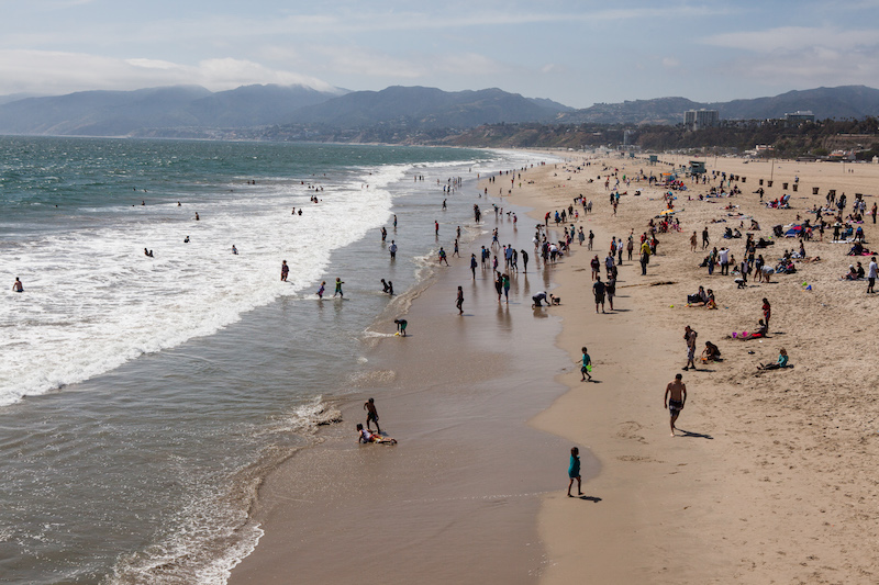 Der Strand von Santa Monica