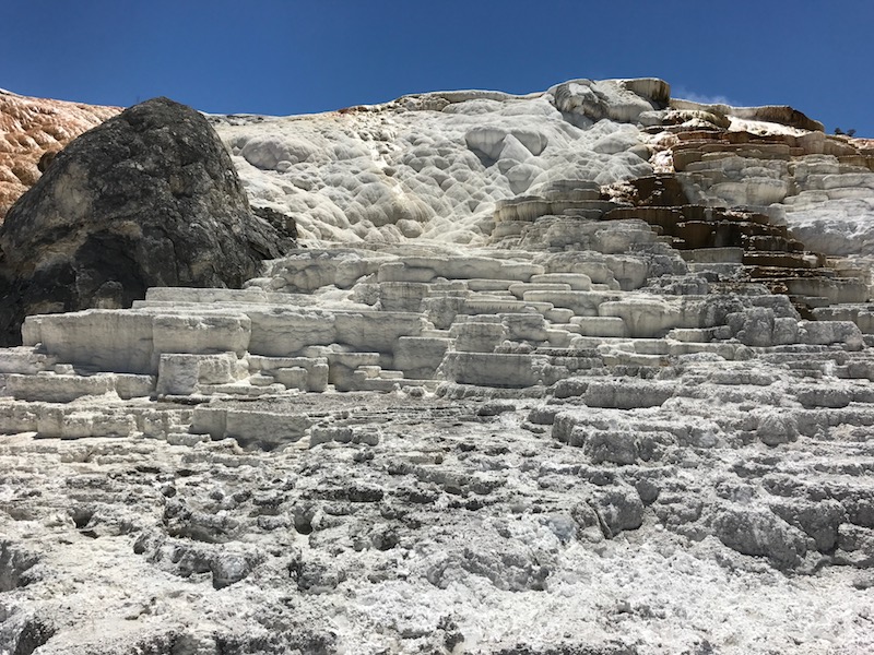 Sinter Terrassen in Mommoth Hot Springs