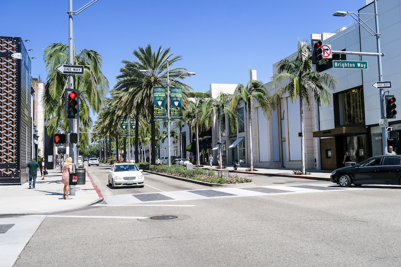 Der Rodeo Drive, hier ging schon Pretty Woman einkaufen