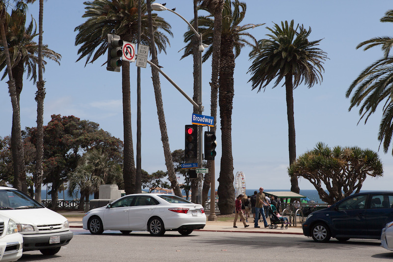 Sonne, Meer und Palmen am Ocean Drive in Santa Monica