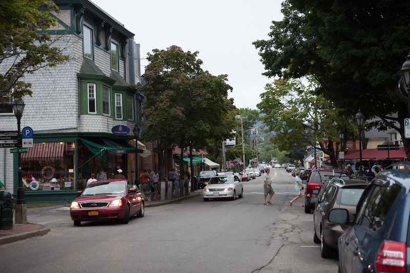 Die Straßen von Bar Harbor