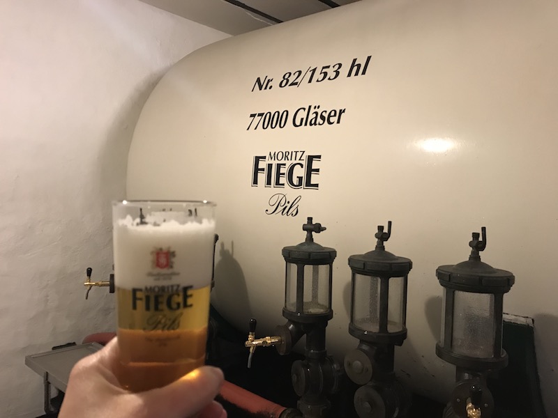 Das frische Bier direkt aus dem Fass - ein Hochgenuss