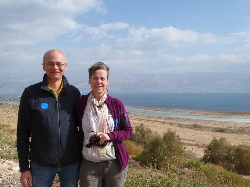 Ruth und Matthias am Toten Meer