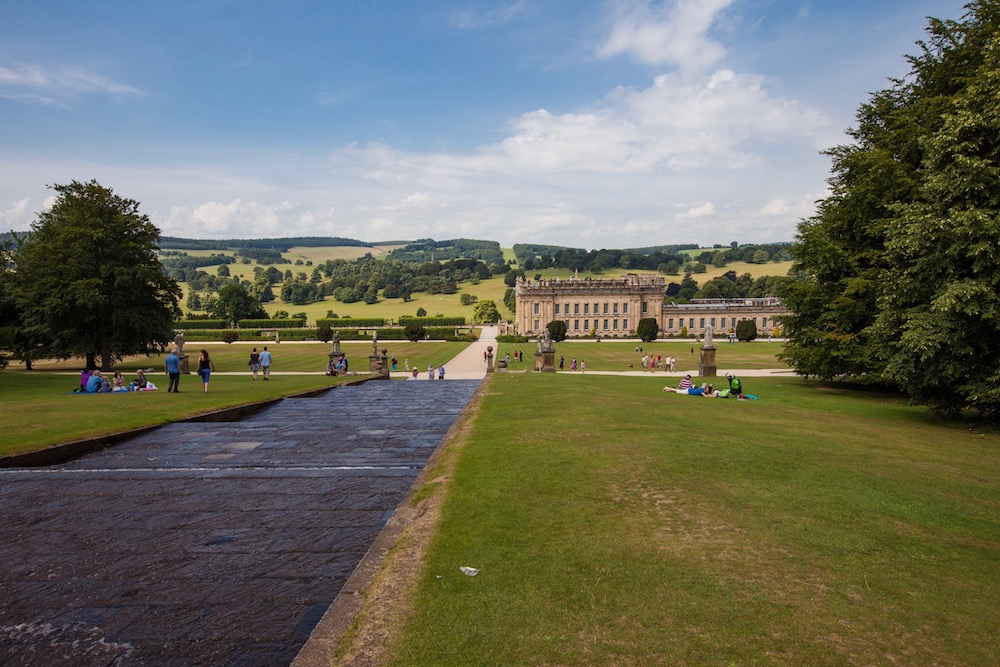 Der Park von Chatsworth im Norden Englands lädt zum Picknick ein