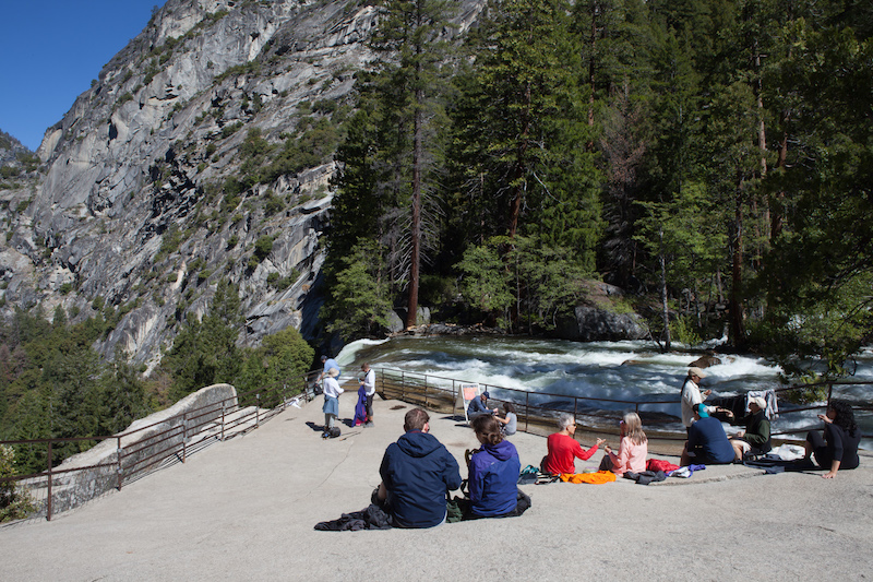 Am Kopf des Vernan Falls