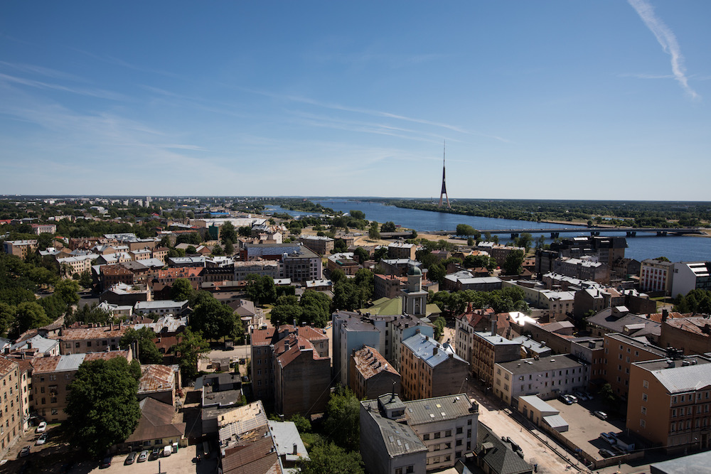 Der Blick Richtung Moskauer Vorstadt sieht schon ganz anders aus