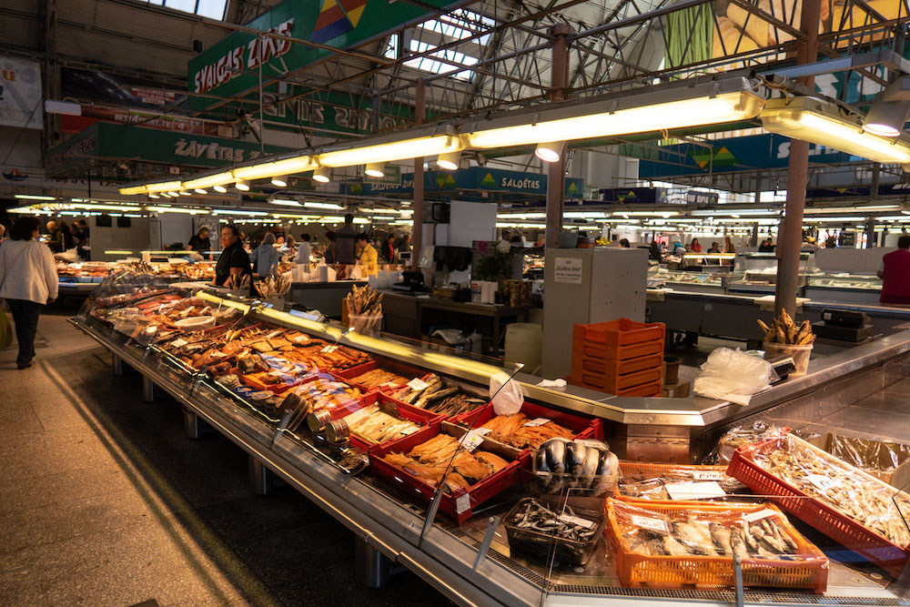 Die Fischhalle des Rigaer Zentralmarktes