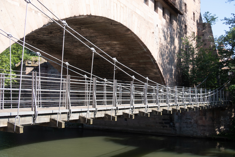 Der Kettensteg ist die älteste erhaltene Kettenbrücke in Kontinentaleuropa.