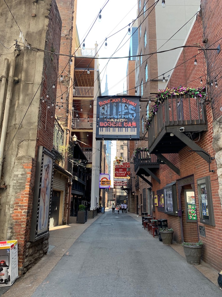 Die Printer's Alley. Hier tobt die Nachtclub Szene.