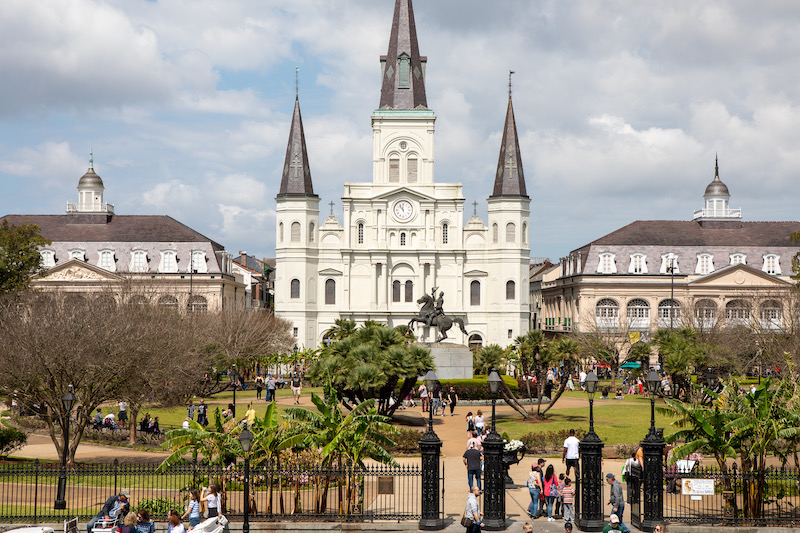 Die Saint Louis Cathedral in New Orleans ist die älteste Kathedrale in Nordamerika