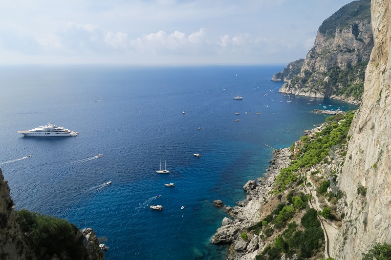 Der Ausblick vom  Giardini di Augusto Viewpoint 