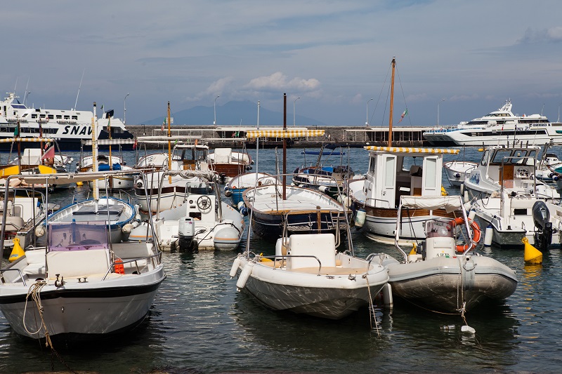 Nachmittagsstimmung im Hafen von Capri