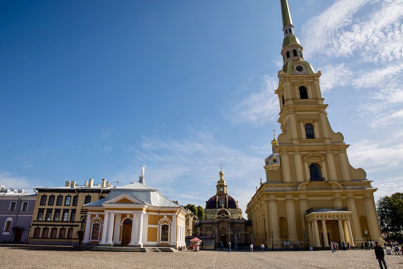 In der Peter und Paul Festung, dem ältesten Teil von St. Petersburg