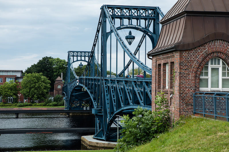 Die Kaiser-Wilhelm-Brücke war einst die größte Drehbrücke Deutschlands
