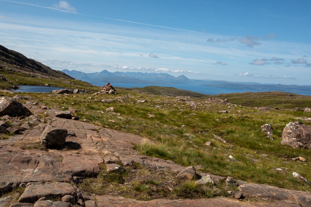 Oben auf dem Applecross Pass