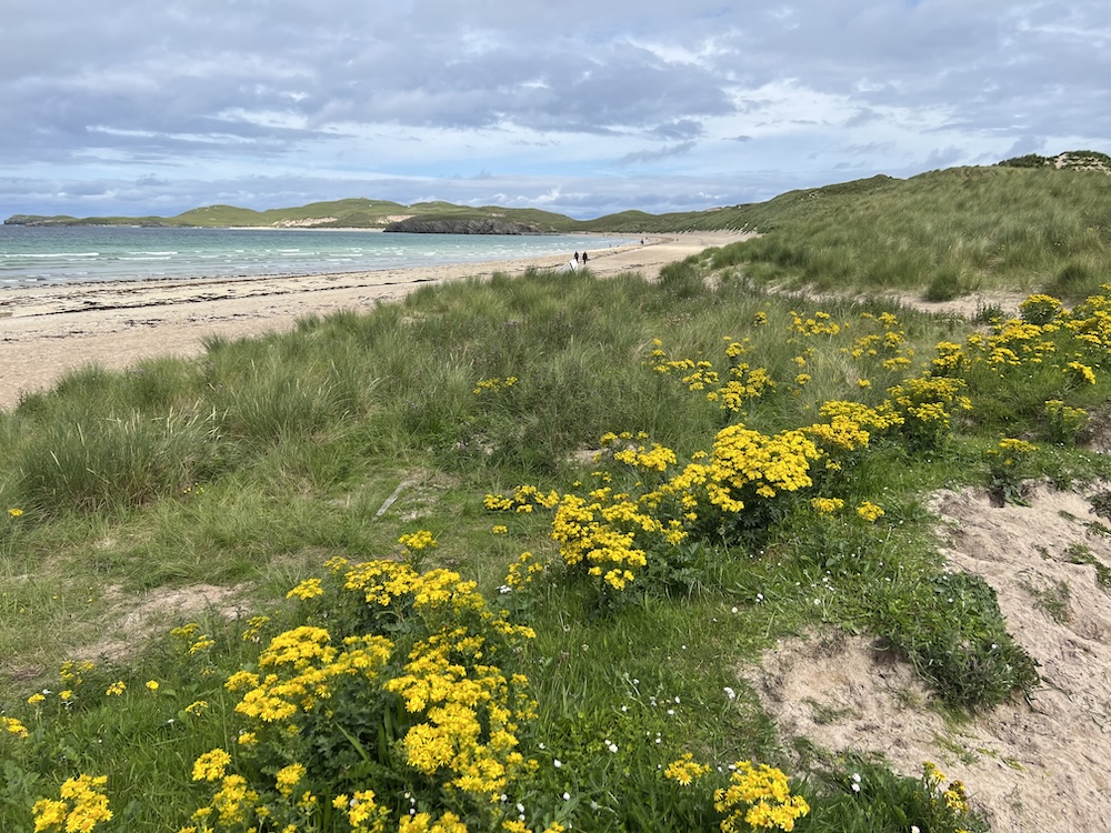 Der Balnakeil Beach ist eingebettet in eine hübsche Dünenlandschaft.